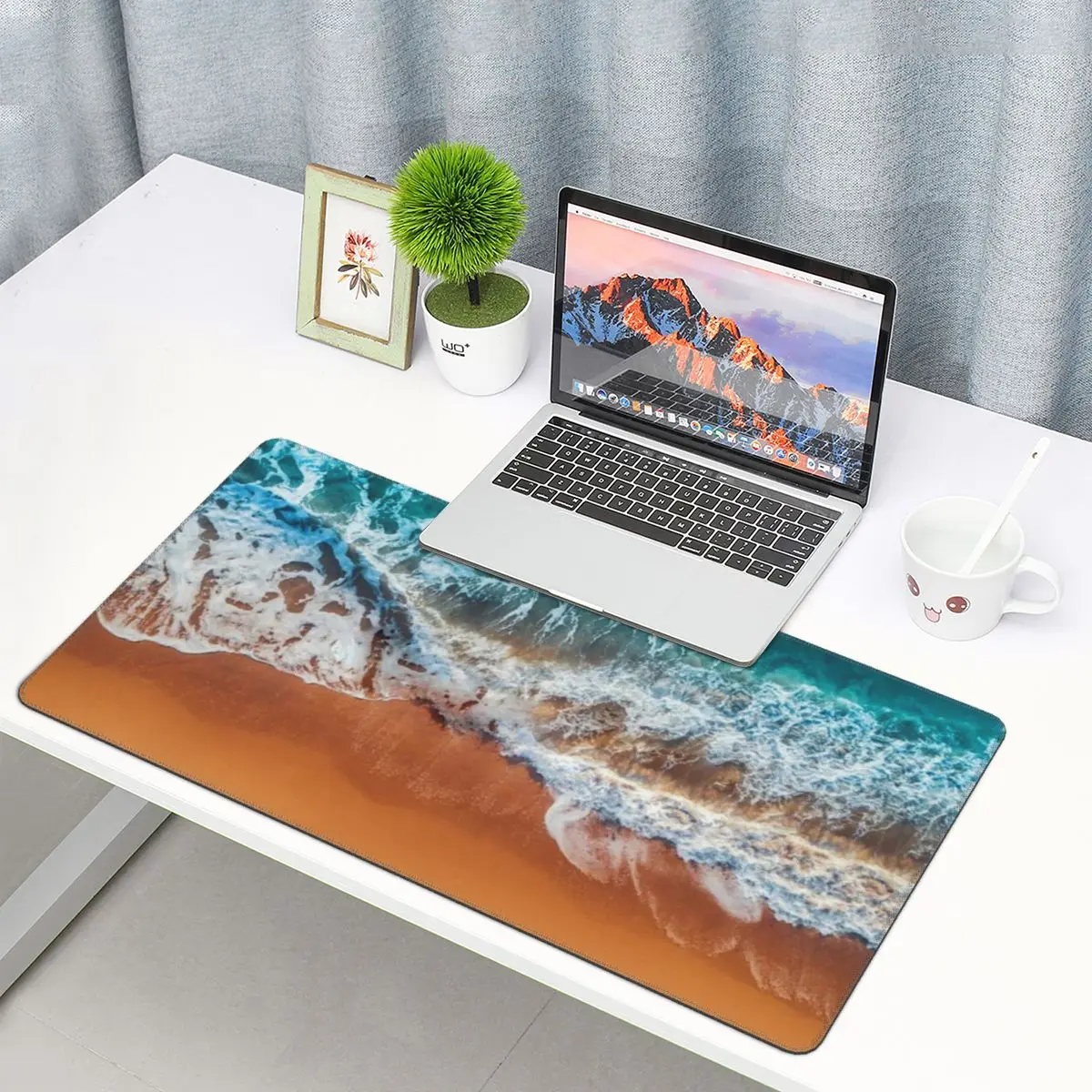 

Natural Scenes Ocean Sseawaves PC Carpet Mousepad Beautiful Blue Sea Large Gaming Rubber Gamers Mouse pad