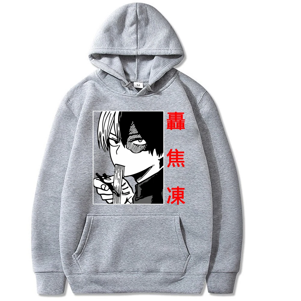 

My Hero Academia Unisex Hoodie Japanese Anime Shoto Todoroki Tether Men's Hoodie Streetwear Casual Sweatshirt XS-3XL