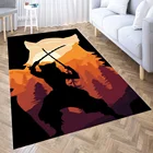 Коврик Inosuke Hashibira для гостиной, 3D, мебель для зала, напольный коврик для ванной, Аниме Коврик для зоны подростков, декор для спальни