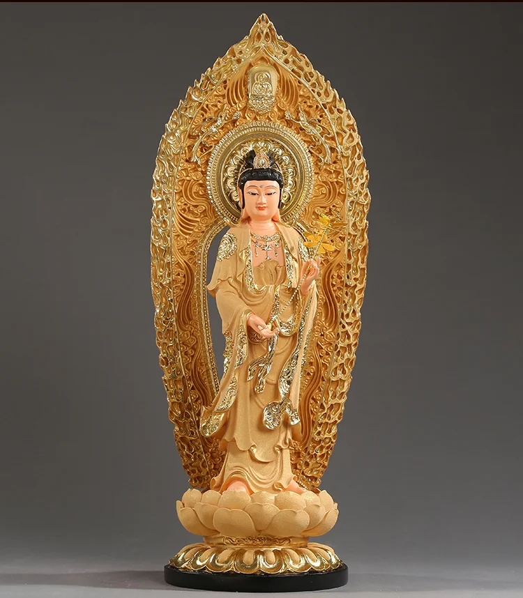

54CM large Southeast Asia Efficacious protection worship Buddha Mahasthamaprapta PUSA HOME Store FENG SHUI gilding statue