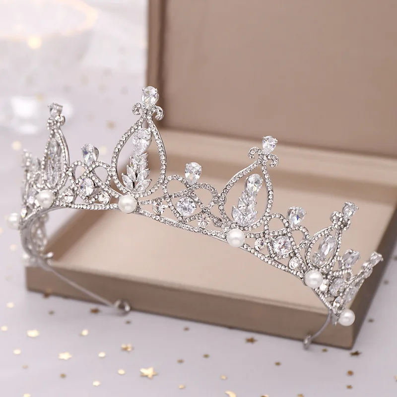 Fashion Bridal Crown Luxury Zircon Handmade Shiny Tiaras Weeding Hairband Women Hair Jewelry Accessories VL | Украшения и