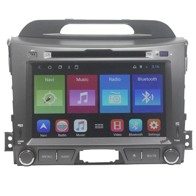 2 din Octa core 4G RAM Android 9 0 автомобильный DVD плеер GPS для KIA SPORTAGE 2010 2016 радиоприемник Bluetooth