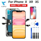 Оригинальный OLED ЖК-дисплей для iPhone 10 X XR XS Max Замена экрана Incell TFT с 3D сенсорным дигитайзером в сборе без битых пикселей