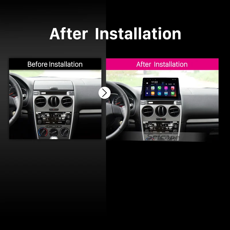 Автомобильный радиоприемник Seicane Android 10 0 IPS ОЗУ 2 ГБ GPS стереоплеер для 2002 2003 2004-2008