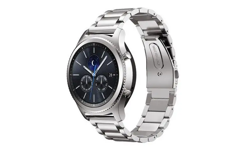 20 мм 22 для samsung gear S3 s2 sport Classic galaxy active 40 мм 44 мм ремешок huami amazfit gtr ремешок Bip huawei watch gt 2 42 46 мм - Цвет ремешка: Серебристый