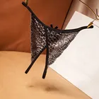 Женские стринги, стринги, женские трусики, ремешок, трусики с принтом, женское Прозрачное нижнее белье, женские трусы с открытой промежностью