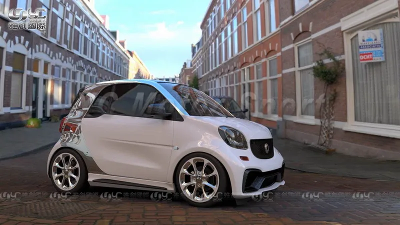 

Автомобильные аксессуары FRP, стекловолокно, стиль AMG, боковая юбка, подходит для 2015-2017 Smart Fortwo C453, боковые юбки