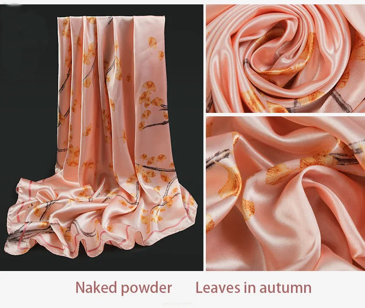 

2020 new big square scarf for women summer silk Stewardess scarf for Mother's Day