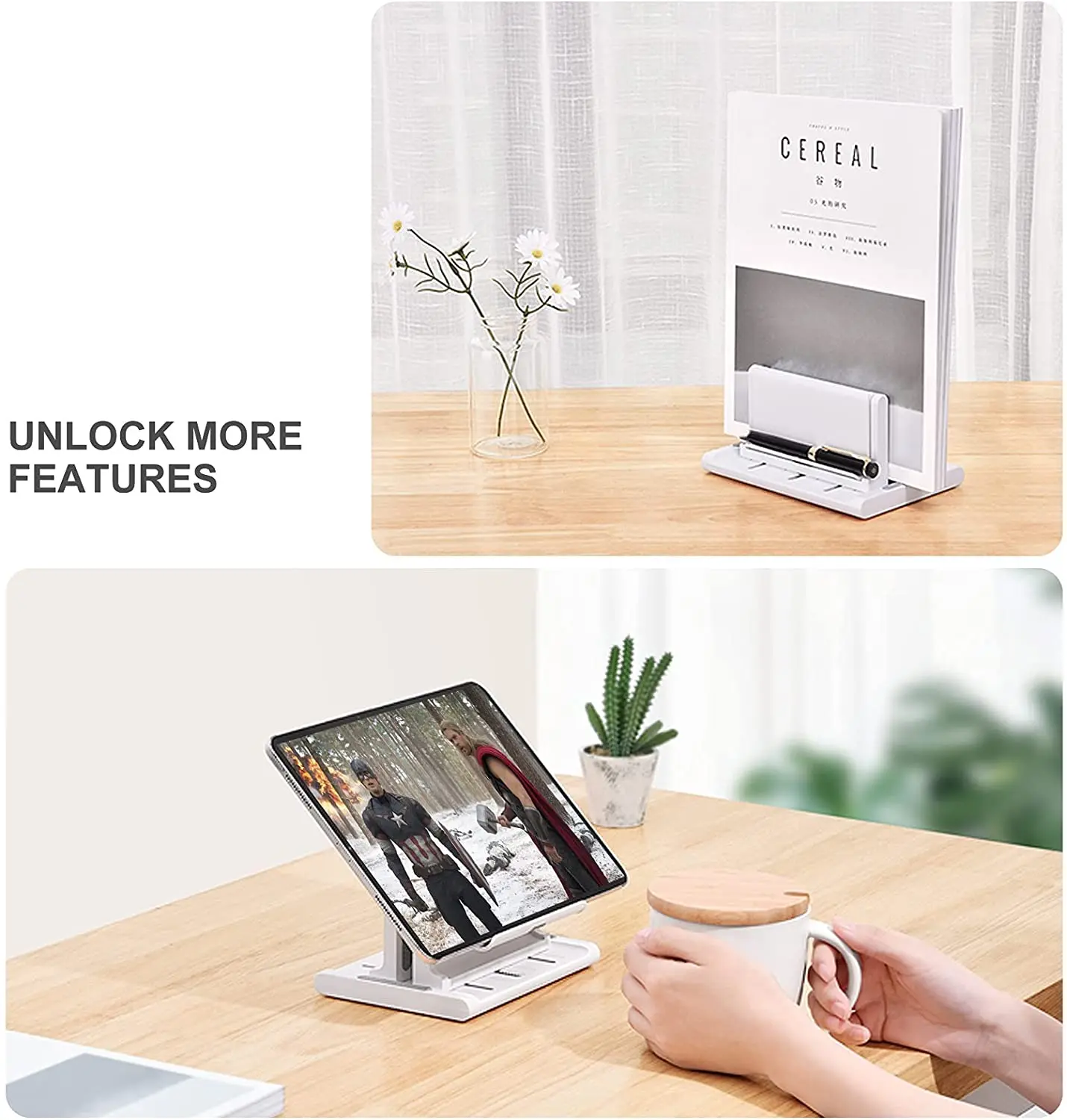 phone holder notebook holder ipad stand tablet stand adjustable desktop dock 3 in 1 space for macbook pro air mac xiaomi samsung free global shipping