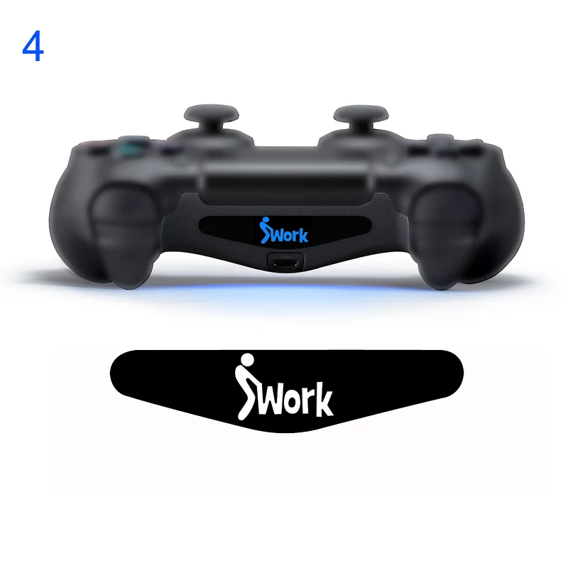 NO 4 Одна штука наклейка для sony Play station 4 PS4 контроллер светодиодный светильник наклейка для бара ПВХ наклейка для PS4 Dualshock геймпад управление - Цвет: NO 4