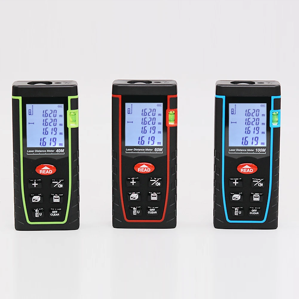 

Rangefinder Battery Operated Data Recording Portable Handheld Digital Display Distance Meter Roulette Tool Measuring Ruler