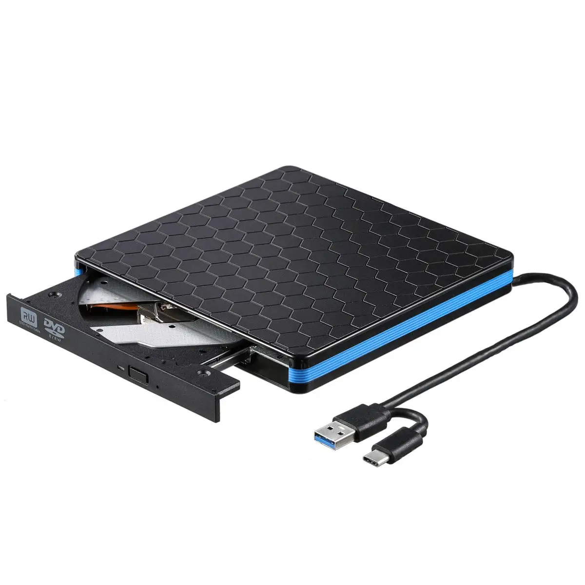 Универсальный Тип C USB 3,0 внешний DVD/CD/VCD горелка RW SVCD проигрыватель дисков оптический привод для Mac/PC/Apple ноутбук/OS/Windows