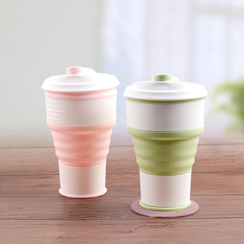 

Silicone Folding Coffee Cup, Cup, Folding Straw Cup, Portable Telescopic Cup Collapsible Cup Silicone Cup