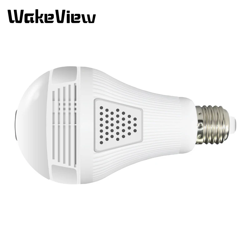 WakeView 360 градусов 1,3 м 2MP 3MP Беспроводная панорамная Домашняя безопасность WiFi CCTV рыбий глаз лампа ip-камера в форме лампы двухстороннее аудио