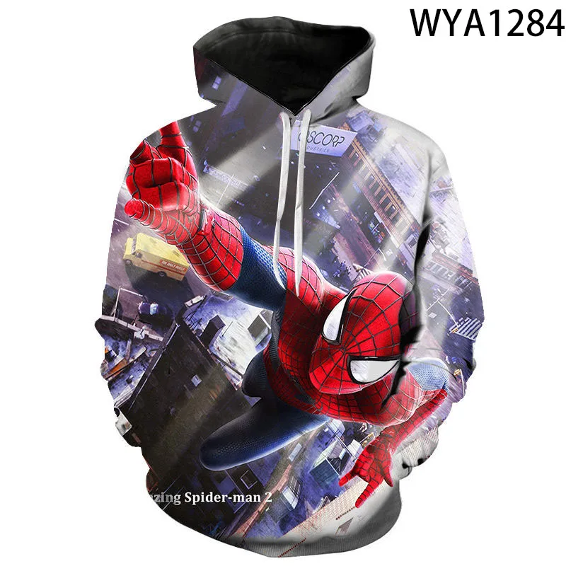 

Spring and Summer New Men's Hoodie 3D Printing Animation Movie Spider Fashion Casual Sweatshirt