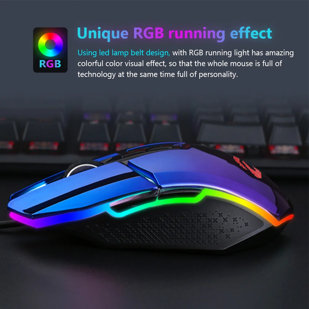 dareu em915 rgb gaming mouse pmw3336 10800 dpi 50 million life 7 button mice with kbs buttons omni directional trigger for gamer free global shipping
