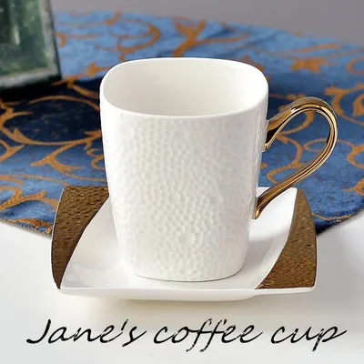 Jane Европейская кофейная чашка 350 мл блюдца керамическая для послеобеденного чая