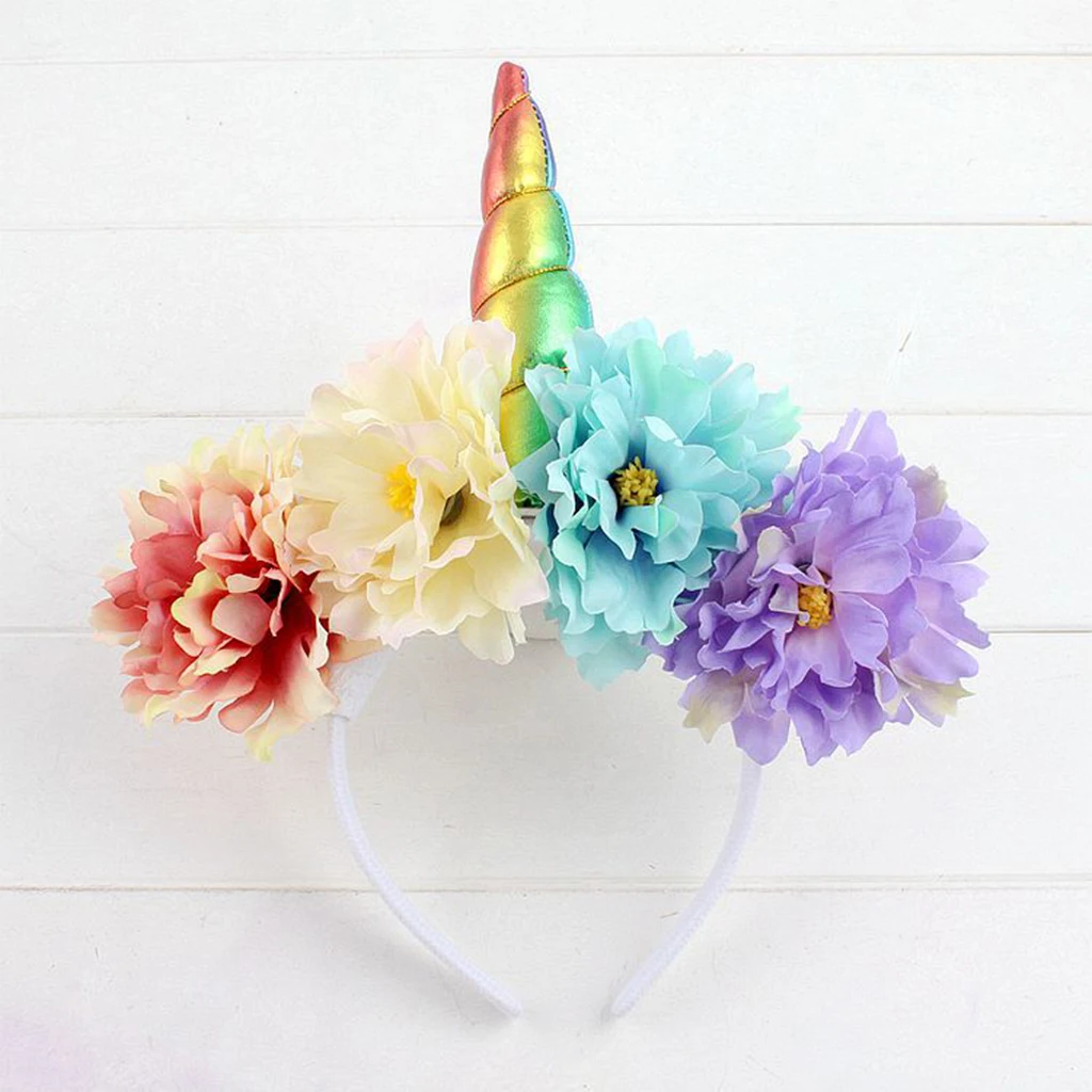 

Cartoon Floral Headband Baby Girls Cospaly Party Headdress Photo Props