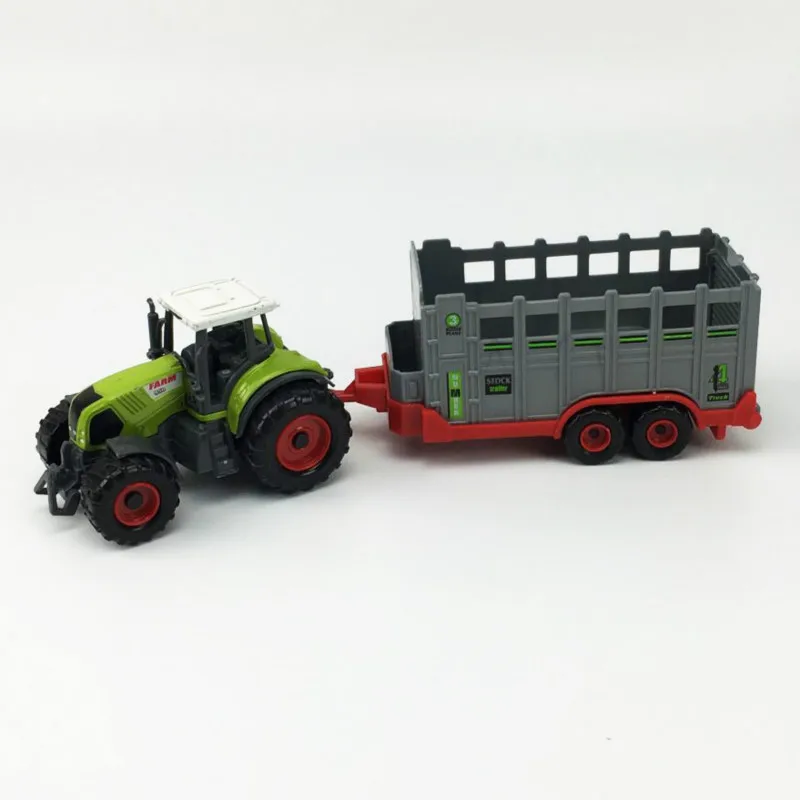 Farmer's car toy taxi tractor sprinkler engineering team farmer's alloy model |
