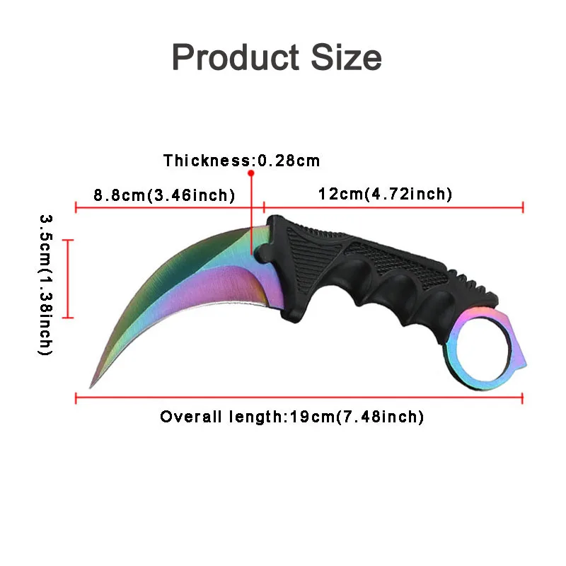 CS GO нож-Коготь Орла тактический нож для кемпинга охотничий титановая Радуга