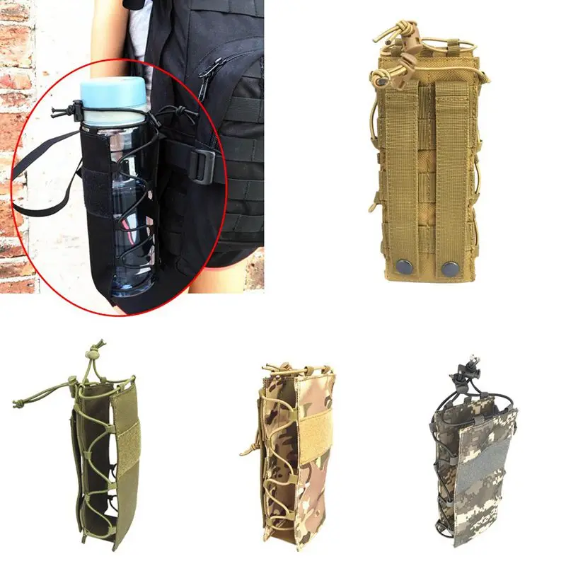 Тактический держатель для бутылки сумка питьевой нейлоновый Molle прочный езды на