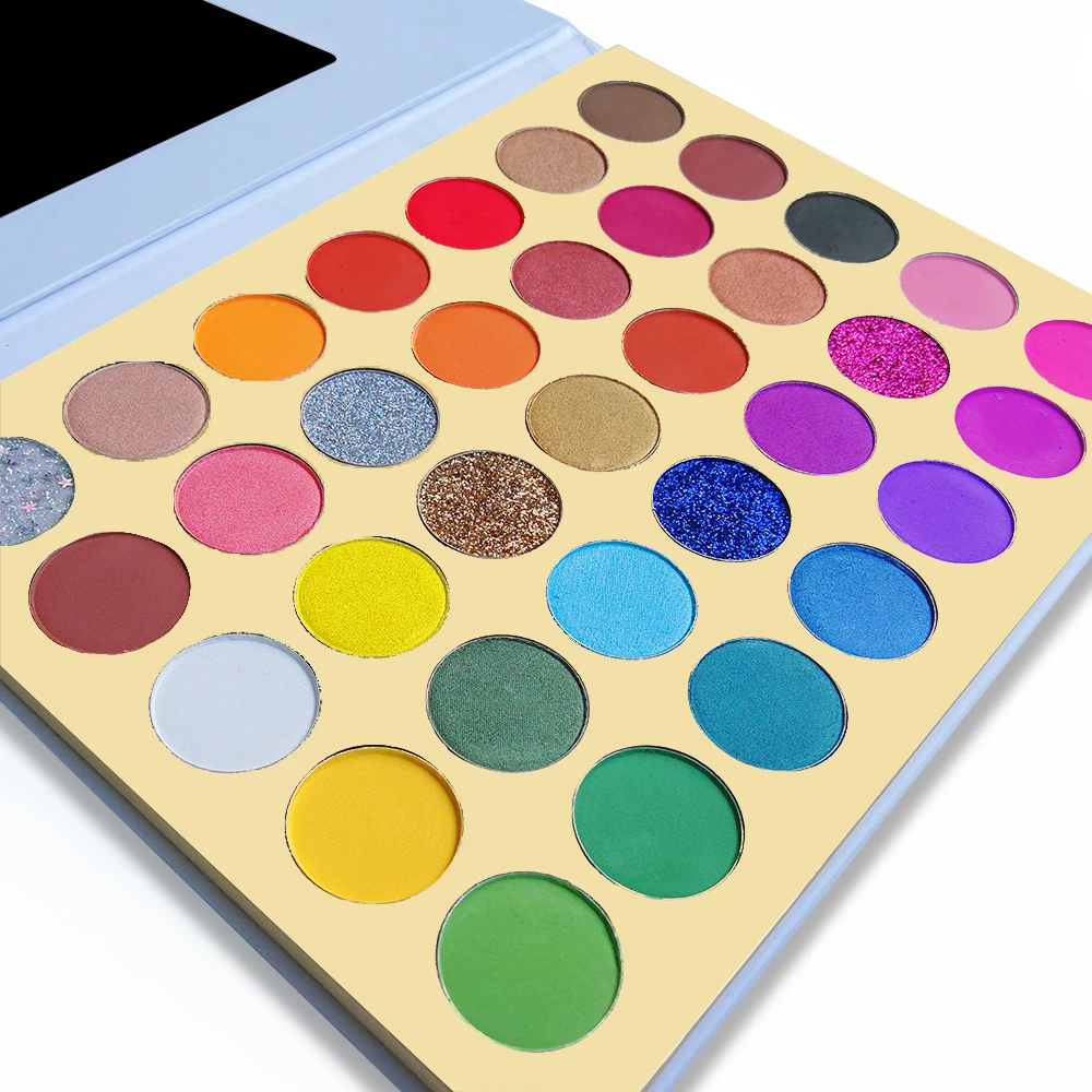 35 colors gentle color daily makeup nude makeup eyeshadow palette customized private label own cosmetic brand