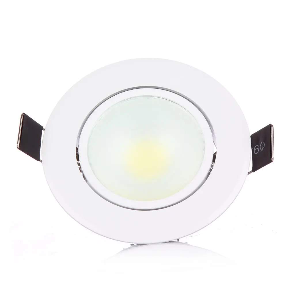 Lámpara de techo de foco Led COB regulable, iluminación interior con controlador Led, cuerpo blanco, AC110V/220V, 9W, 12W, 15W, foco Led