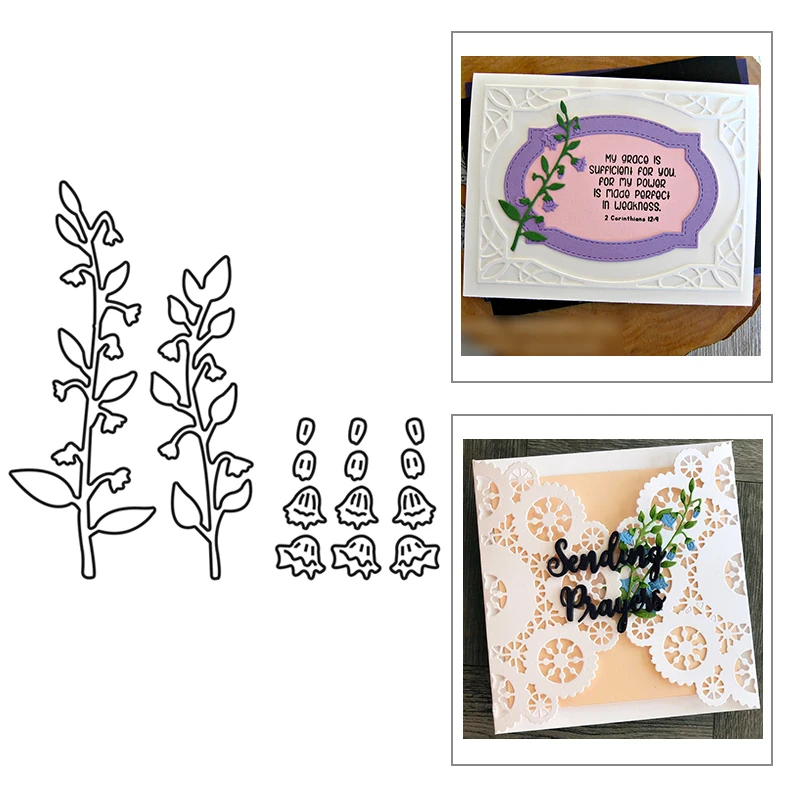 

2021 New Mother's Day Plant Flower Leaf Metal Cutting Dies For DIY Craft Making Greeting Card Album Paper Scrapbooking No Stamps