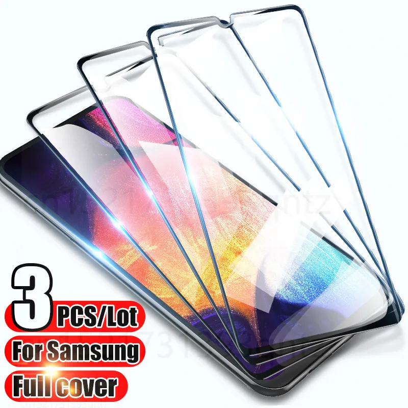 Защитное стекло для Samsung Galaxy A51 A50 A70 A50S A20S A30S A71 A10 A20 A30 A20E 3 штуки.|Защитные стёкла и