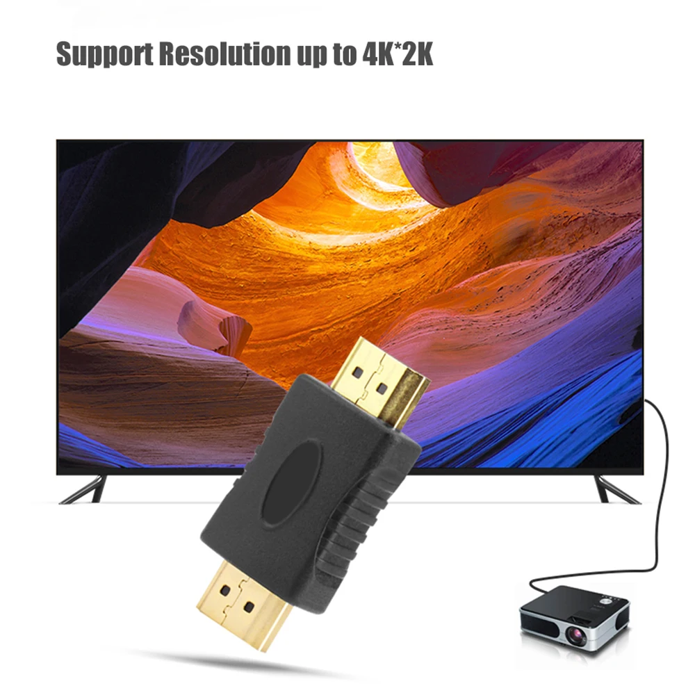 Совместимому с HDMI разъем Папа папа муфта 4K совместимому кабель удлинитель