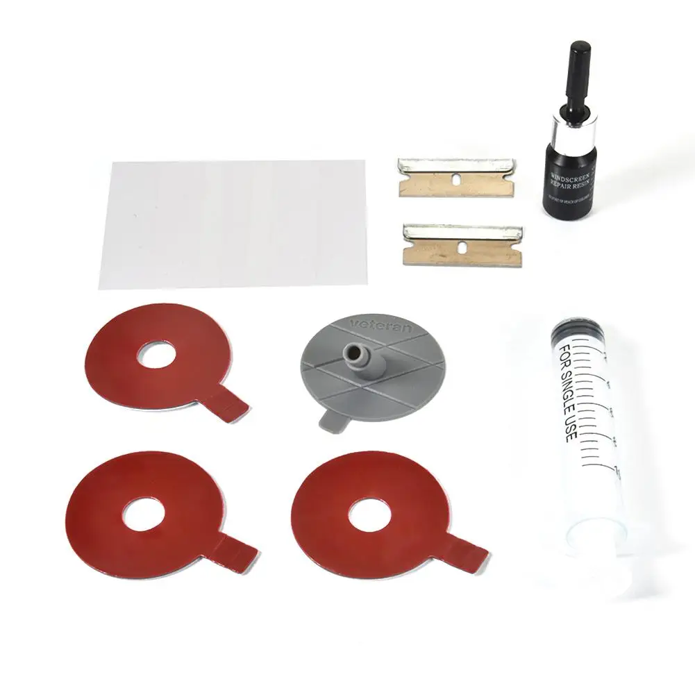

Car Windshield Repair Kit Tools Auto Glass Windshield Repair Set Door Handle Protective Decorative Stickers