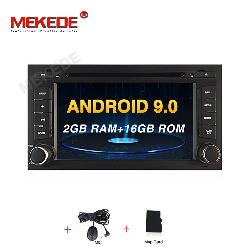 1 Din Android 9,0 4G Оперативная память 64G Встроенная память машинный DVD проигрыватель для Seat Leon мультимедийное Радио Стерео gps навигации WI-FI - Цвет: 16G model
