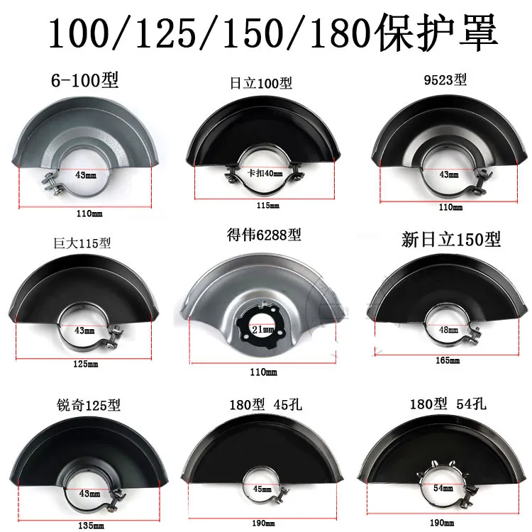 

1Pc Black Metal Angle Grinder Wheel Protector Cover Guard for 115/125/150/180