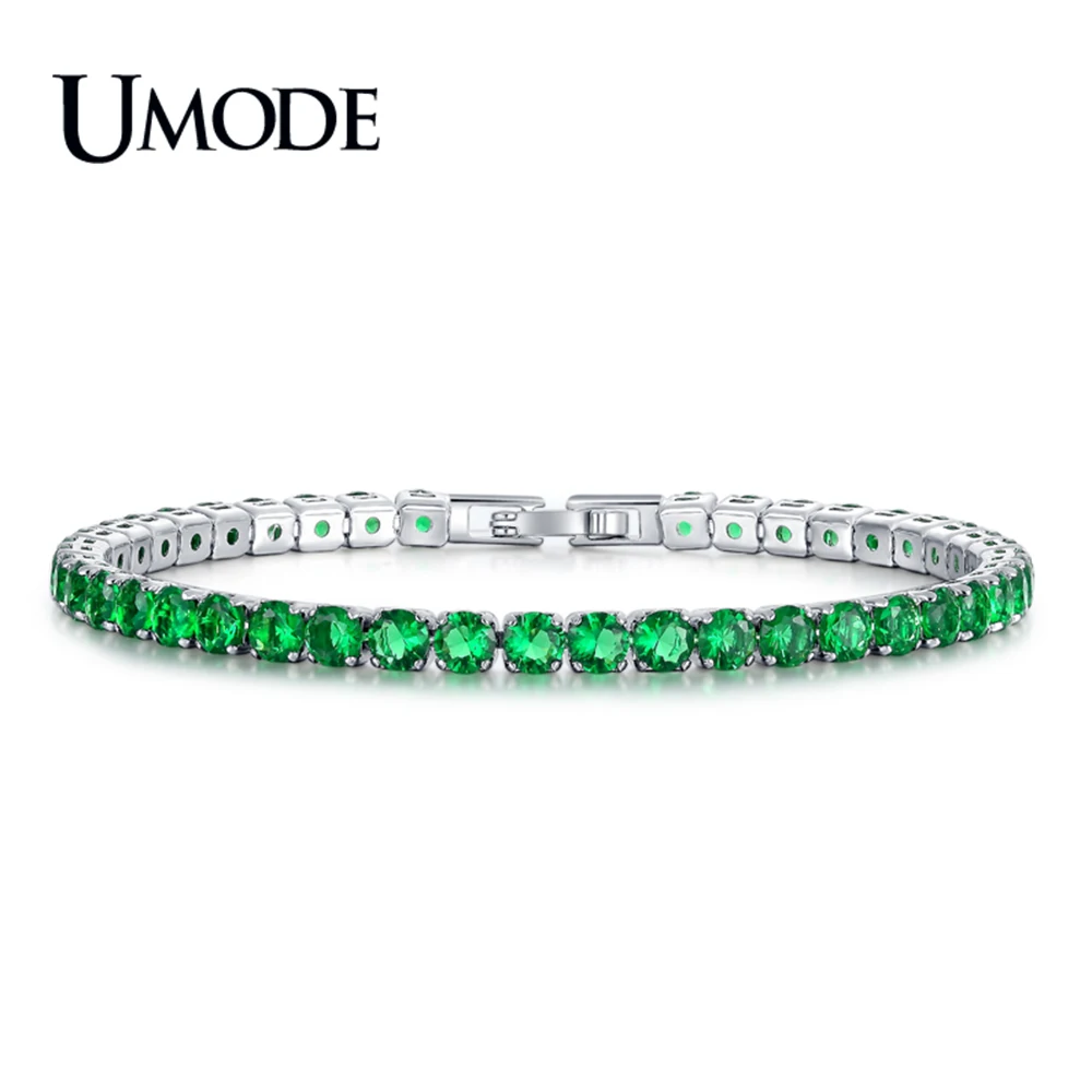 Женский браслет с цепочкой для тенниса UMODE очаровательные подарочные украшения