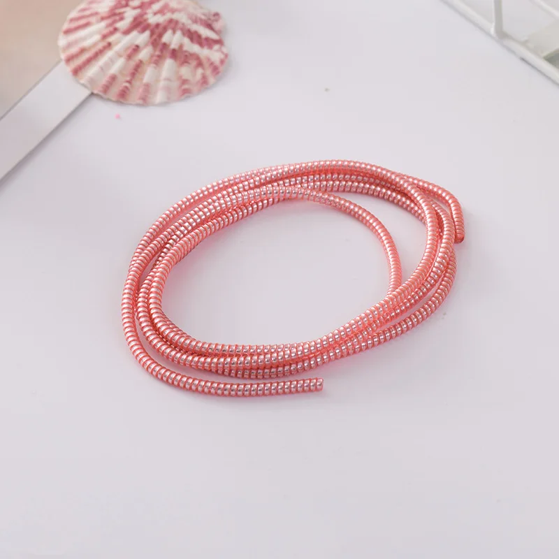 Новинка 1 4 М ТПУ спиральное покрытие шнур протектор кабеля для iphone 5 5s 6 6s 7 8