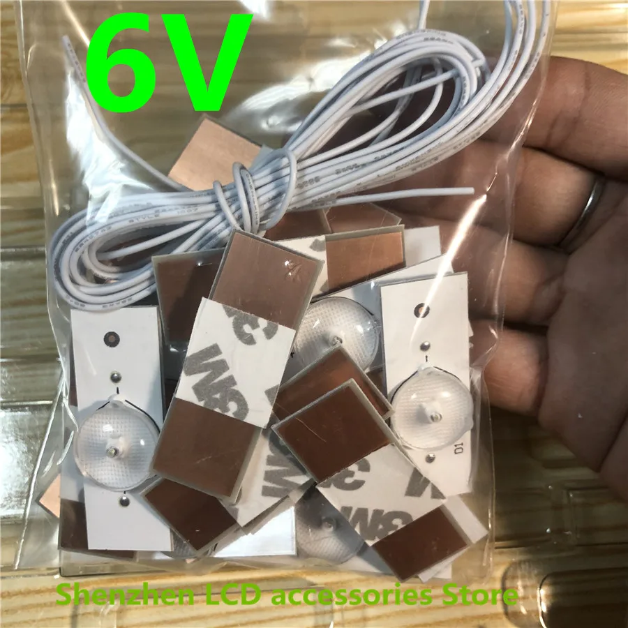 Светодиодные полосы 3v 6v лампы Диоды для подавления переходных скачков напряжения 32-65 дюймов оптический объектив фильтра Подсветка