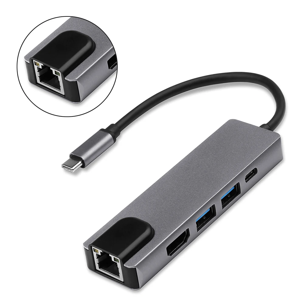 Pro usb type C к HDMI VGA Gigabit Ethernet Lan RJ45 адаптер для Macbook Air USB кардридер 3 0 PD порт 888|USB-гаджеты|