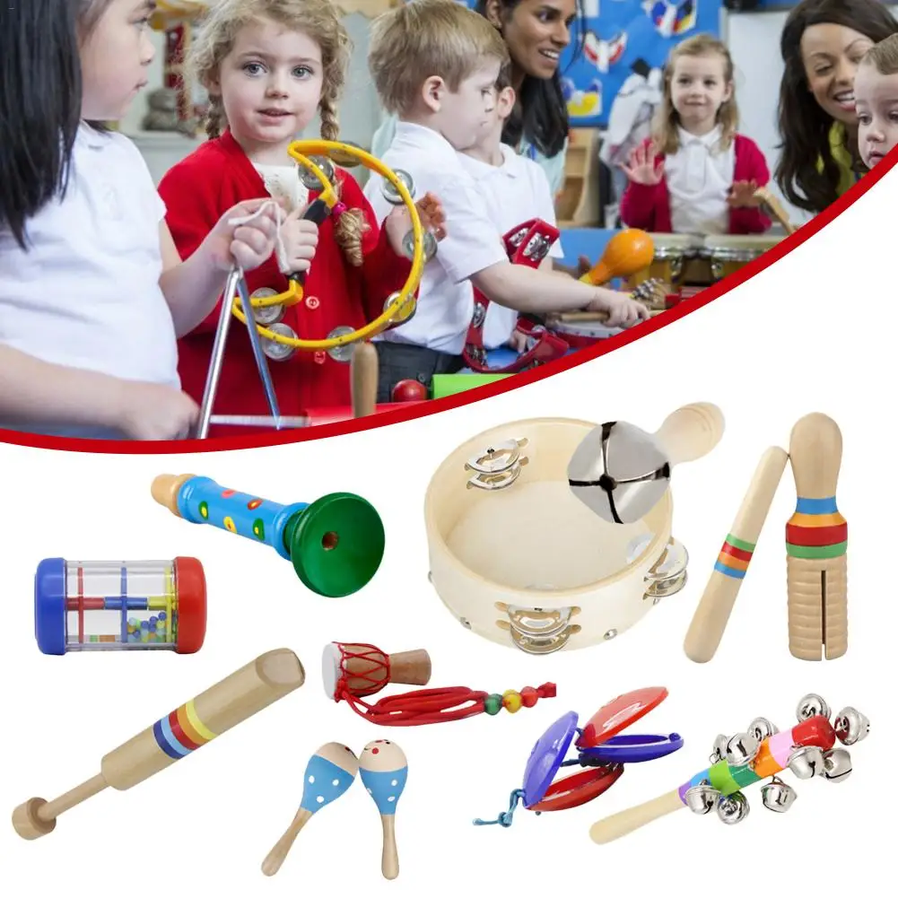 

10 шт., головоломка набор музыкальных инструментов просвещения Детские развивающая музыкальная смешные игрушки подарки для детей игрушечны...