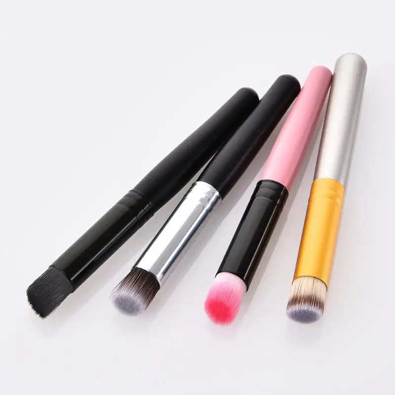 

Foundation Brush Beauty Tools Wooden Handle Powder Nylon Fiber Makeup Tool Single Portable Makeup Brush TSLM1