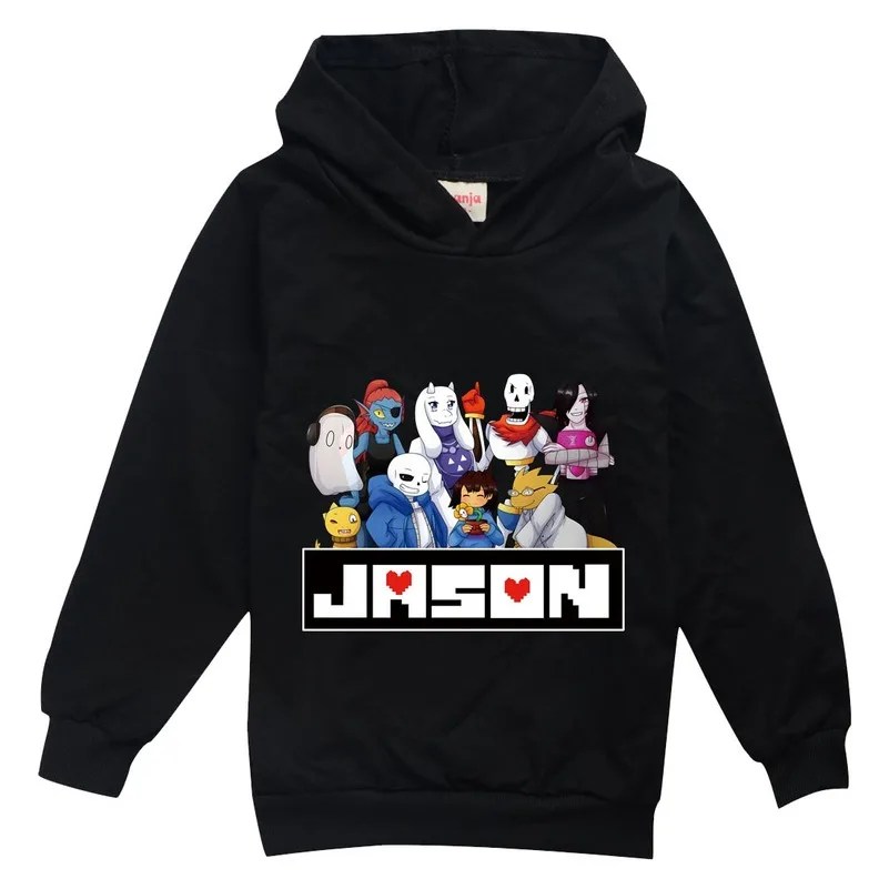 Толстовка JASON детская с капюшоном в стиле хип хоп Свитшот из хлопка принтом для