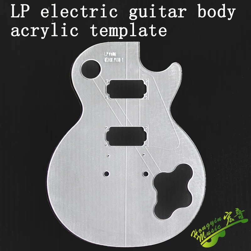 LP Style Electric Guitar Body Transparent Acrylic Template Guitar Making Molds