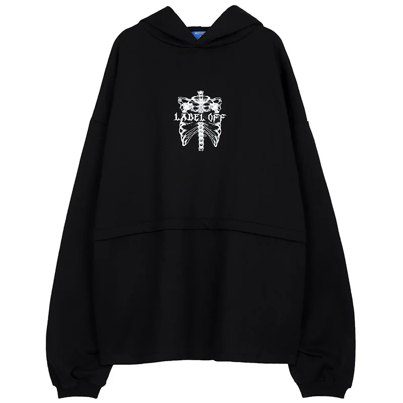 

2020 Men's Autumn and Winter New Sweatshirt Hip-Hop Loose Oversized Plus Velvet Fashion Hoodie