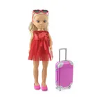 Модный Дорожный чемодан для 42 см куклы фамуса Нэнси (кукла в комплект не входит), аксессуары для кукол, обувь