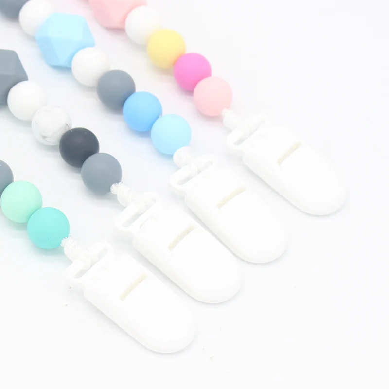 Силиконовый Прорезыватель для зубов из бусин цепочка прорезывания Детские