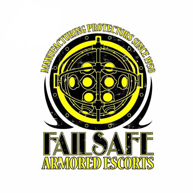 

13cm Failsafe Armored Escorts Worn Graphics Car Stickers and Decals Waterproof Vinyl JDM Laptop 3D Car Wrap