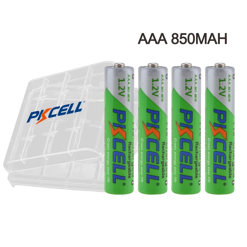 

PKCELL AAA Battery 850mAh 1.2V NI-MH AAA Low self discharge 3A Rechargeable batteries pila battery For Digital camera