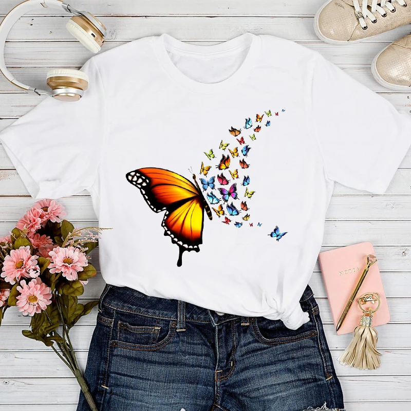 

Fox Ink painting art style Watercolor Animal Vintage Casual Fashion Short Sleeve Tshirt Top Graphic Female Print Clothes Tee