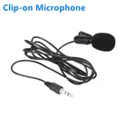 Новый внешний петличный микрофон с креплением на лацкане проводной мини-микрофон для записи голоса 3,5 мм для смартфонов Iphone или Android