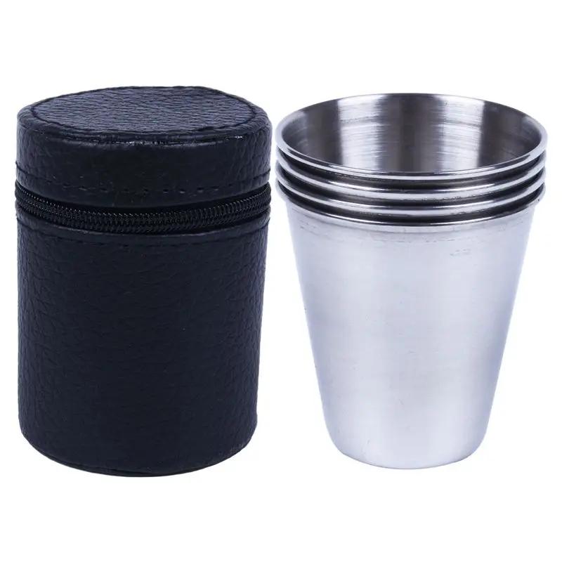 5 шт./компл. Нержавеющая сталь чашка кружка для питья кофе Чай бокал кемпинга