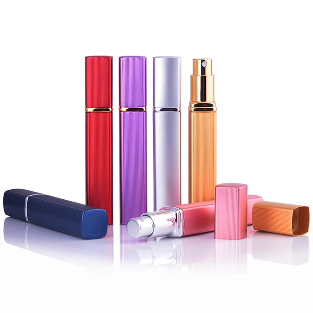 

7pcs 12ml Perfume Spray Bottles Portable Metal Glass Bottle Refillable Travel Bottle